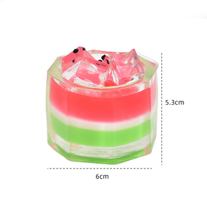 Jouets de décompression à presser en TPR de haute qualité, mignons, en forme de coupes à pudding, pour la relaxation et la promotion, pour enfants et adultes - Product Image 6
