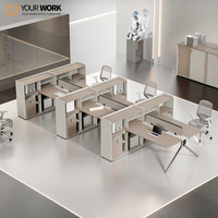 Bureau d'ordinateur modulaire extensible en bois au design moderne, durable, personnalisable, avec tiroirs de rangement, garantie 5 ans