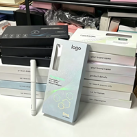 Boîtes cadeaux à fermeture magnétique, boîte personnalisée holographique pour accessoires de stylo écologique avec emballage intérieur en EVA, boîtes d'emballage avec carte d'instructions