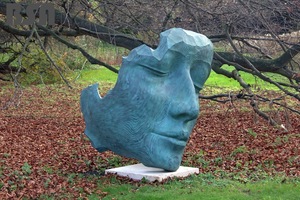 Hiện đại đồng nữ mặt tác phẩm điêu khắc trừu tượng nữ mặt tượng cho nghệ thuật công cộng - Product Image 3