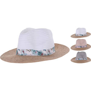 Chapeau de paille pour femme, assortiment - Product Image 1