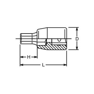 KOKEN - 4010M-50-4 Douille hexagonale 1/2 ''-EAN 4991644084074 DOUILLES À MAIN 1/2 - Product Image 2