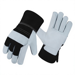 Gants de travail Premium Florida Rigger à double paume en cuir de vachette pleine fleur, résistants à la chaleur, flexibles, pour la sécurité industrielle et l'anti-abrasion - Product Image 6