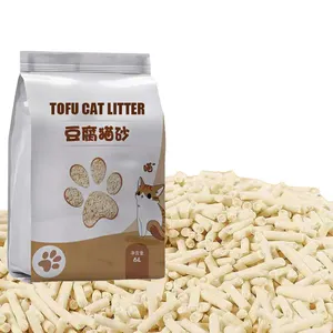 Cat Accessories Fabricante Oem Alta Qualidade Flushable Pets Corn Tofu Cat Litter Areia Venda por atacado Fornecedores Cat Litter Tofu