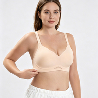 Soutiens-gorge confortables sans armatures pour femmes, grande taille, style européen et américain, pour le commerce transfrontalier, soutien-gorge invisible en gelée, R&D de produits