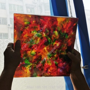 Bloques de Moda Exclusivos Yu Ying, Material de Vidrio Rojo Multicolor en Bruto, Precio para la Fabricación de Joyas con Piedras Preciosas - Product Image 4