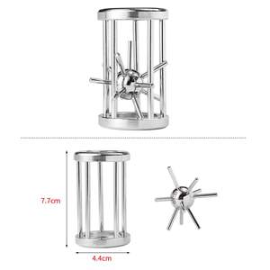 금속 와이어 퍼즐 세트 마인드 스마트 게임 <span class=keywords><strong>IQ</strong></span> 챌린지 퍼즐 게임 교육용 <span class=keywords><strong>IQ</strong></span> 테스트 잠금 해제 인터로킹 장난감 락 퍼즐 선물 - Product Image 4