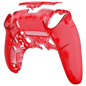 For DIY <b>Plastic</b> ABS 3D Printed Custom Replacement Back Shell for <b>Edge</b> Controller Clear Red - Product Image 3