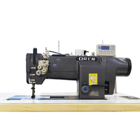 Machine à coudre industrielle OREN, modèle RN-4420D4, à double aiguille, à lit plat, informatisée, haute vitesse, robuste.
