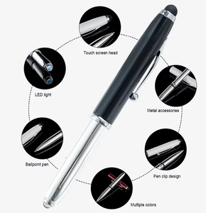 Promoción Novedad Regalo Universal Stylus Pen Multifuncional LED Licht Balpen Geld Detector Laserpointer Stylus Pen - Product Image 6