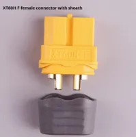 Connecteur XT60H F/M avec gaine pour batterie ESC d'avion modèle, interface d'alimentation T-Plug