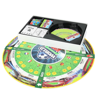 Mini-jeu de football de table en papier personnalisé, portable, avec couleur et taille sur mesure pour les fêtes de famille