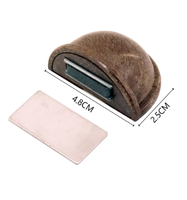Butée de porte magnétique, butée de porte sans perçage, support de porte au sol en acier inoxydable et PP pour la maison et le bureau