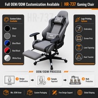 Chaise de Gaming Esports pour Streaming – Confortable, Inclinable, Réglable en Hauteur, Pivotante, Ergonomique, en Tissu, pour Usage Domestique, Base en Acier