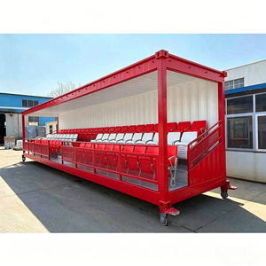 Tribuna Container Prefab Stadium Spectator Stands 63 Seats Covered Stand for Football Filed Portable Bleachers - Product Image 6