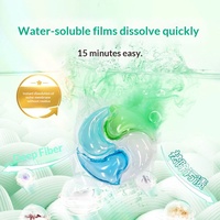 Lessives en capsules 3-en-1 nettoyage en profondeur parfum floral fruité pour vêtements - Vente en gros directe usine personnalisée
