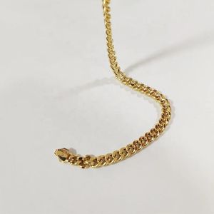 สร้อยคอทองคำแท้ 18k ลายเรขาคณิตคลาสสิกสไตล์ฮิปฮอปแบบไมอามี ยี่ห้อ Xinfly สำหรับผู้ชายและผู้หญิง - Product Image 5