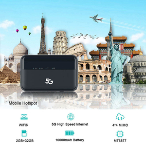 OLAX G5020 ESIM แบตเตอรี่สำรองขนาด 10000mAh พกพาสะดวก ช่องใส่ซิมการ์ดแบบนาโน รองรับ 5G MIFIs ไวไฟเราเตอร์แบบพกพา 5g - Product Image 3
