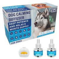 Kit diffuseur de phéromones calmantes pour chien, inodore, à brancher, avec recharge, aide à réduire les projections d'urine, les griffades et les combats.