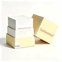 Cartes d'affirmation écologiques pour usine, cartes de jeu en papier, cartes à jouer fantastiques, premium et durables avec boîte pour le divertissement