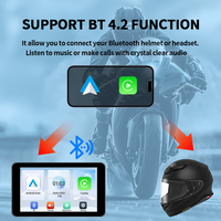 Meilleur prix IP67 5 pouces étanche HD écran d'affichage GPS Navigation sans fil Android Auto Portable moto Carplay
