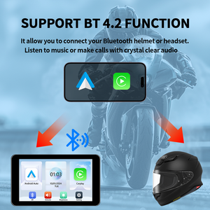 Miglior prezzo IP67 5 pollici impermeabile HD schermo di navigazione <span class=keywords><strong>GPS</strong></span> Wireless Android Auto portatile moto <span class=keywords><strong>Carplay</strong></span> - Product Image 6