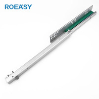 Glissières de tiroir de cuisine à extension simple de 450 mm, à fermeture amortie, en acier Q235, charge 31-50 kg, pour salle de bain et salon