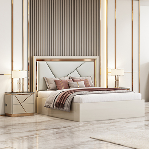 Set Camera <span class=keywords><strong>da</strong></span> <span class=keywords><strong>Letto</strong></span> di Lusso di Alta Qualità, <span class=keywords><strong>Letto</strong></span> Matrimoniale King Size con Struttura in Legno e Spazio di Archiviazione, Set Completo di Mobili Moderni per Camera <span class=keywords><strong>da</strong></span> <span class=keywords><strong>Letto</strong></span> - Product Image 2