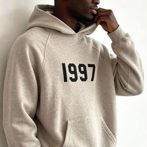 Conjunto de Sudadera con Capucha y Pantalones Deportivos ESS ss24 <span class=keywords><strong>SS</strong></span> de Alta Calidad, 100% Algodón, con Cierre de Media Cremallera, Estilo Urbano, Unisex, Otoño, Tejido Holgado, 1977 - Product Image 2