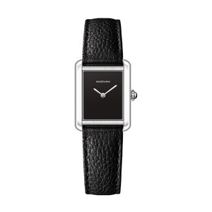 AMOVAN 2025 Luxury Business Classic Square Arabic Numerals <strong>Watch</strong> Stainless Steel Case With Genuine 16mm Alligator Leather Strap - Product Image 2