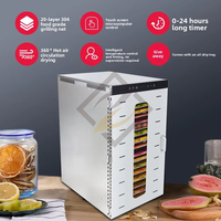 12 16 20-laags kleine huishoudelijke multifunctionele voedseldroger voor fruit, groenten, snacks, vlees, bloemen, dehydratatie, luchtdroger