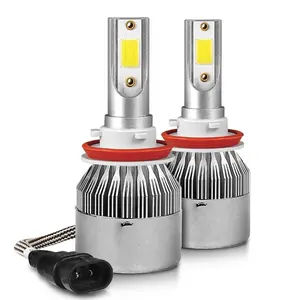 Faro a LED per auto, lampadine per fari, C6, H1, H3, H7, H4, H11, 9005, 9006, 36W, 72W