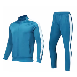 Men Zip Up Tracksuit Lightweight Training Suit for Running Fitness Customizable Men Tracksuit Durable Activewear Set for Sports - Product Image 2