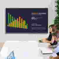 Table tactile interactive intelligente 4K UHD à double système, commutation à une touche, tableau numérique 86 pouces pour l'enseignement
