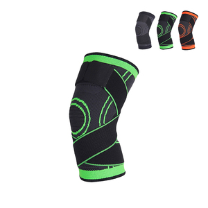 Basketbol Fitness spor desteği için yüksek elastik naylon ile ayarlanabilir sıkıştırma dizlik - Product Image 1