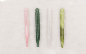 Handmade Natural Quartz Facial Massage <strong>Pen</strong> Gua Sha Scraping Wand Tools Guasha for Body Eye Neck Back <strong>Acupuncture</strong> <strong>Therapy</strong> Point - Product Image 3