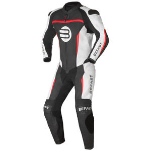 Befast SENTUL CE <b>Black</b> White <b>Red</b> Full Leather Motorcycle <b>Suit</b> L - Product Image 3