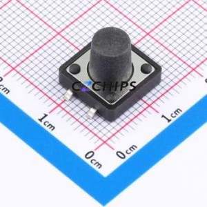 K2-1103SP-N4SW-04 Tactile Switch SMD-4P,12x12mm Switch Single Pole Single Throw Round Button 2.5N Vertical Mount - Product Image 1