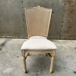 Classic Vintage Design Wholesale Price Outdoor Furniture Plastic High Quality Rattan Back Hotel Banquet Wedding Louis <b>Chair</b> - Product Image 1