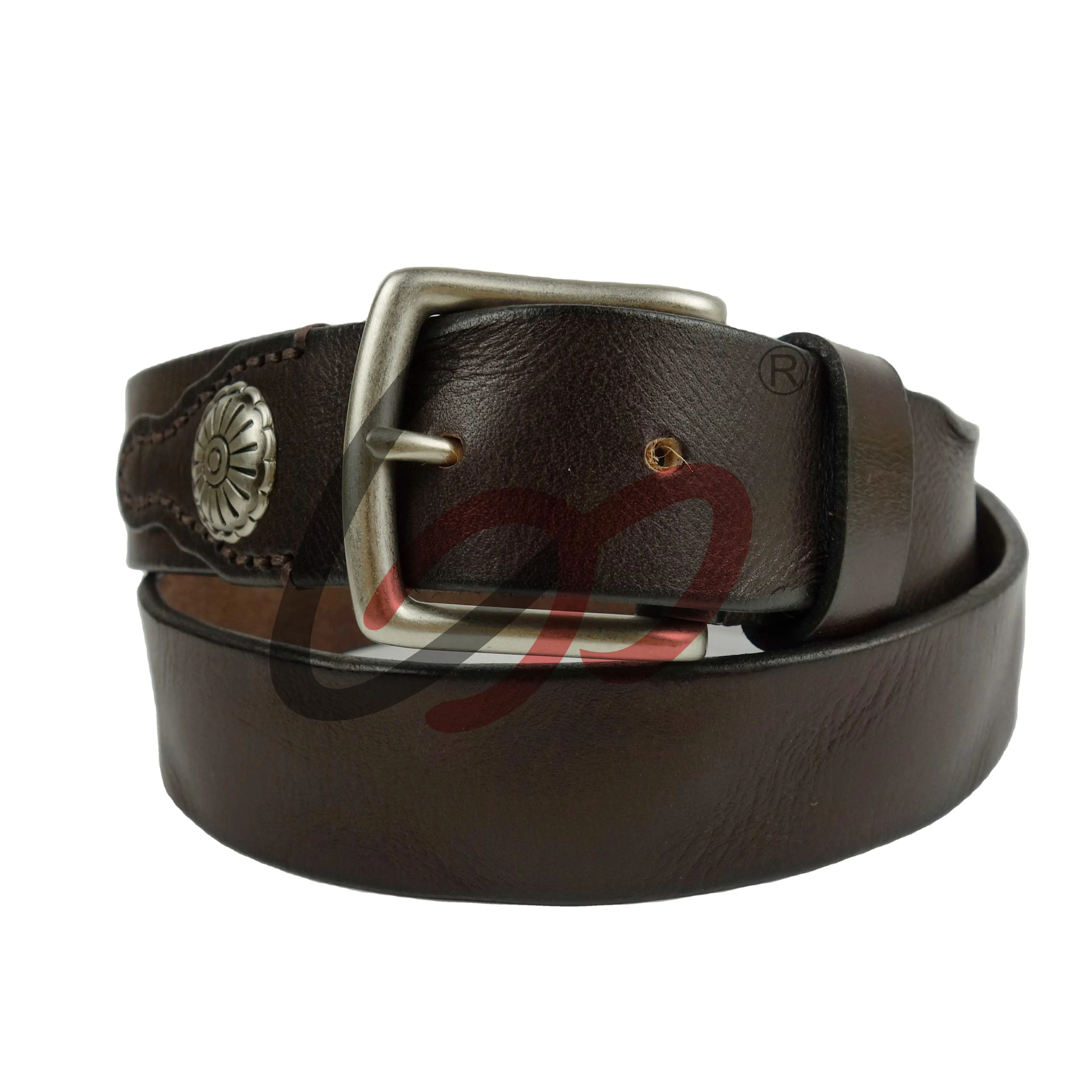 New Trend hotselling men's ladys Western Cowboy Cowgirl Rivet belt antique belt old original Leather belt For Jeans