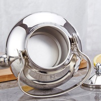 Bouilloire à eau moderne en acier inoxydable OEM pour le marché saoudien, avec chaîne, argent et or, écologique, 1,4L-2,0L, pour cuisinière à induction