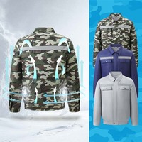 Sommer Neuheit: Klimatisierte Arbeitsjacke mit abnehmbaren Ärmeln und 2 Ventilatoren – Kühlende Jacke für Arbeiter