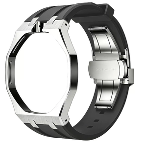 Boîtier de montre de luxe en acier inoxydable Blues pour kit de modification <span class=keywords><strong>Swatch</strong></span> Lépine - Style Royal - Kit de conversion de montre de poche avec couronne à 12 heures - Product Image 2
