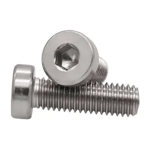 Usine de haute qualité directement toutes les tailles M2 M3 <span class=keywords><strong>M5</strong></span> M6 M8 <span class=keywords><strong>Iso</strong></span> <span class=keywords><strong>4762</strong></span>/ Din912 titane Gr1 Gr2 vis à tête hexagonale à six pans creux boulons hexagonaux - Product Image 4