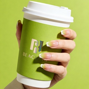 Vasos de Papel Impresos Flexográficamente Ecológicos, Vasos de Café Compostables con Diseño de Marca Personalizada, Suministro de Envases para Bebidas Calientes de 12oz y 16oz - Product Image 6