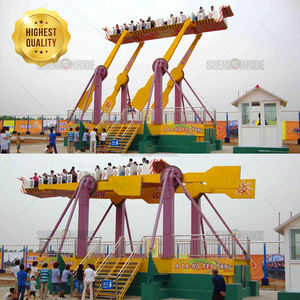 Arabian Magic Flying Carpet Ride Grand équipement d'amusement extérieur en fibre de verre durable en acier et métal pour les centres commerciaux - Product Image 4