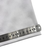 Tissu tricoté à trous losangés quatre coins, 65g, polyester, maille respirante, motif écossais, pour uniformes scolaires, vêtements de sport, patchwork
