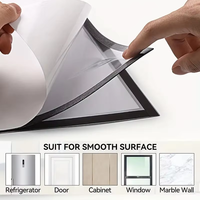 Cadre magnétique pour affiche A4 avec couverture transparente pour la décoration murale de bureau