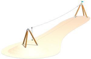 Kit de tyrolienne en bois d'extérieur commercial pour parc d'attractions, équipement de manège, tyrolienne pour enfants à vendre - Product Image 2