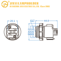 Weißer 6A 125V Lampen halter Schienen licht adapter an E17 LAMPE MIT PSE-Zertifizierung